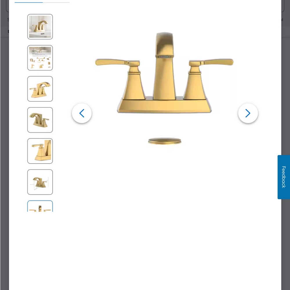 Brushed Gold Bath Faucet
